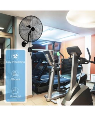 21" Wall Mount Meta Industrial Fan with 3 Speed Oscillating