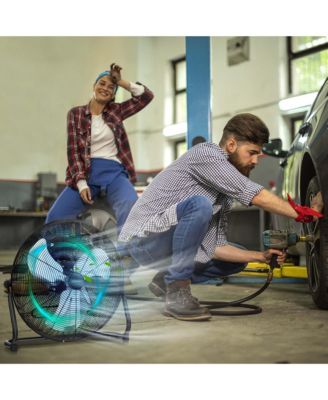 20" High Velocity Portable Pivoting Floor Fan with 3 Powerful Speeds