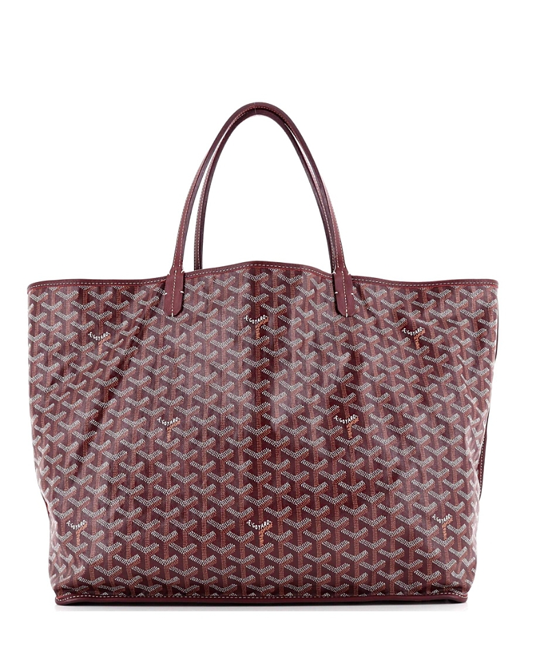 Pre-owned Pre-owned Goyard Goyard Gm Anjou Reversible Tote Coated Canvas In Red