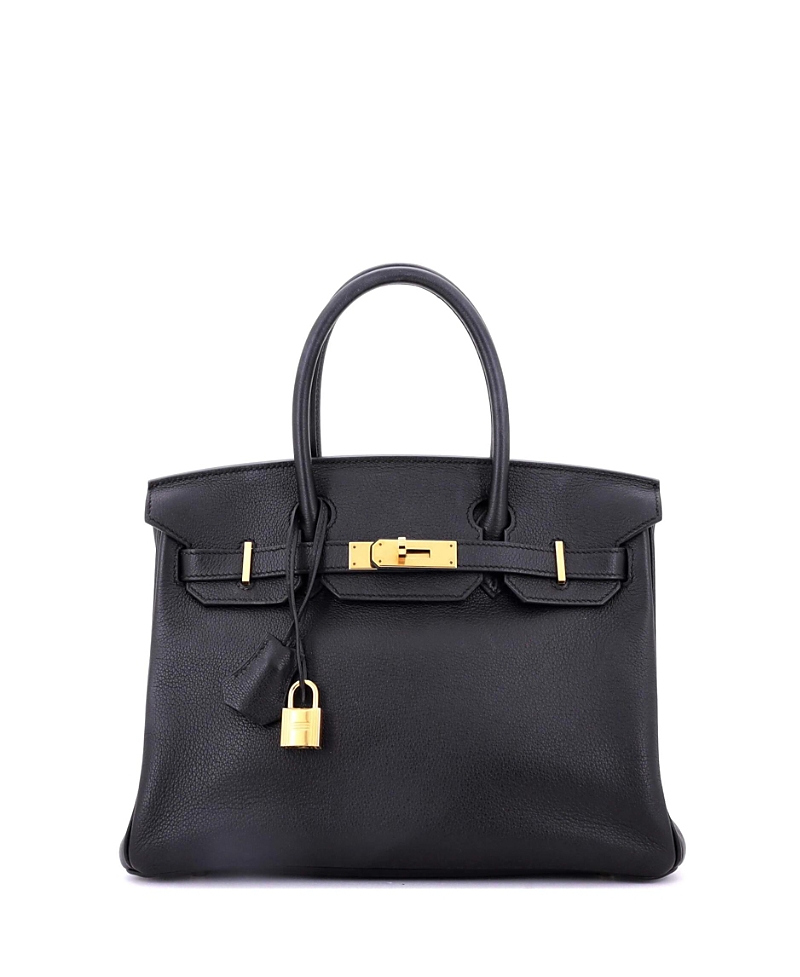 Pre-owned Pre-owned Hermes Hermes Birkin 30 Handbag Black Novillo With Gold Hardware