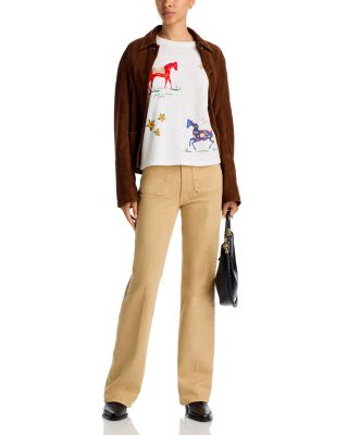 High Rise Patch Pocket Bookie Sneak Jeans in The Devil May Care