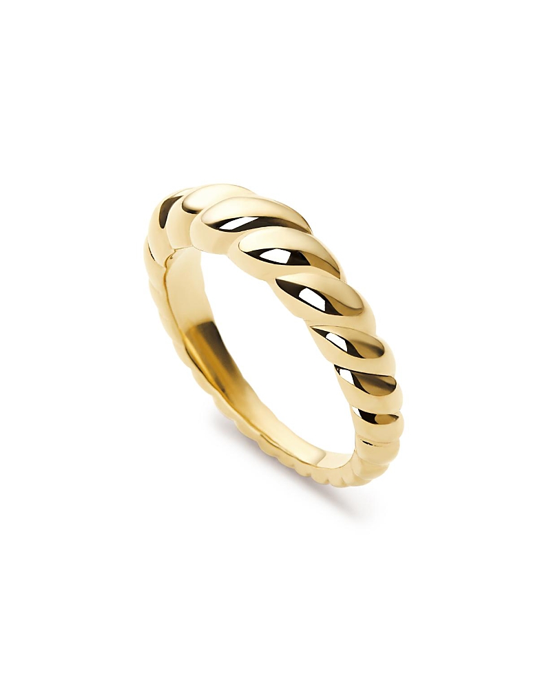 Ana Luisa Gold Twist Slim Rope Ring In Gold