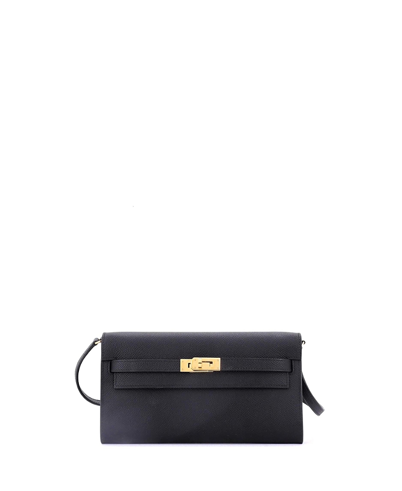 Pre-owned Pre-owned Hermes Hermes Kelly To Go Wallet Epsom In Black