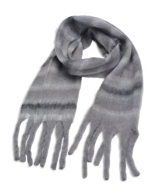 Striped Fringe Scarf