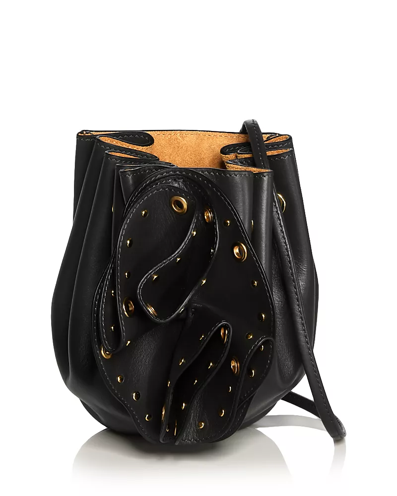 Farm Rio Studded Leather Flower Crossbody