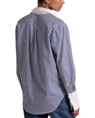 Relaxed Fit Two-Tone Striped Shirt