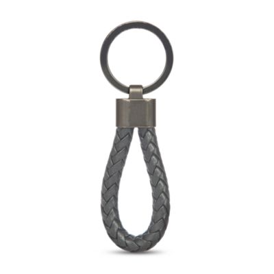 Braided Leather Key Ring