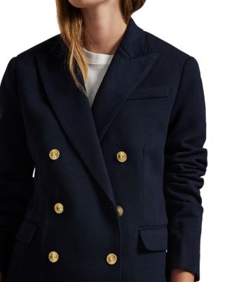 Knit Double Breasted Blazer