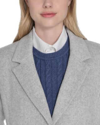 Single Breasted Notch Collar Coat
