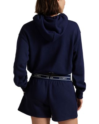 US Open Logo Waistband Cropped Hoodie