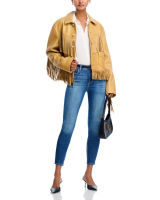 Margot High Rise Cropped Skinny Ankle Jeans in Baja