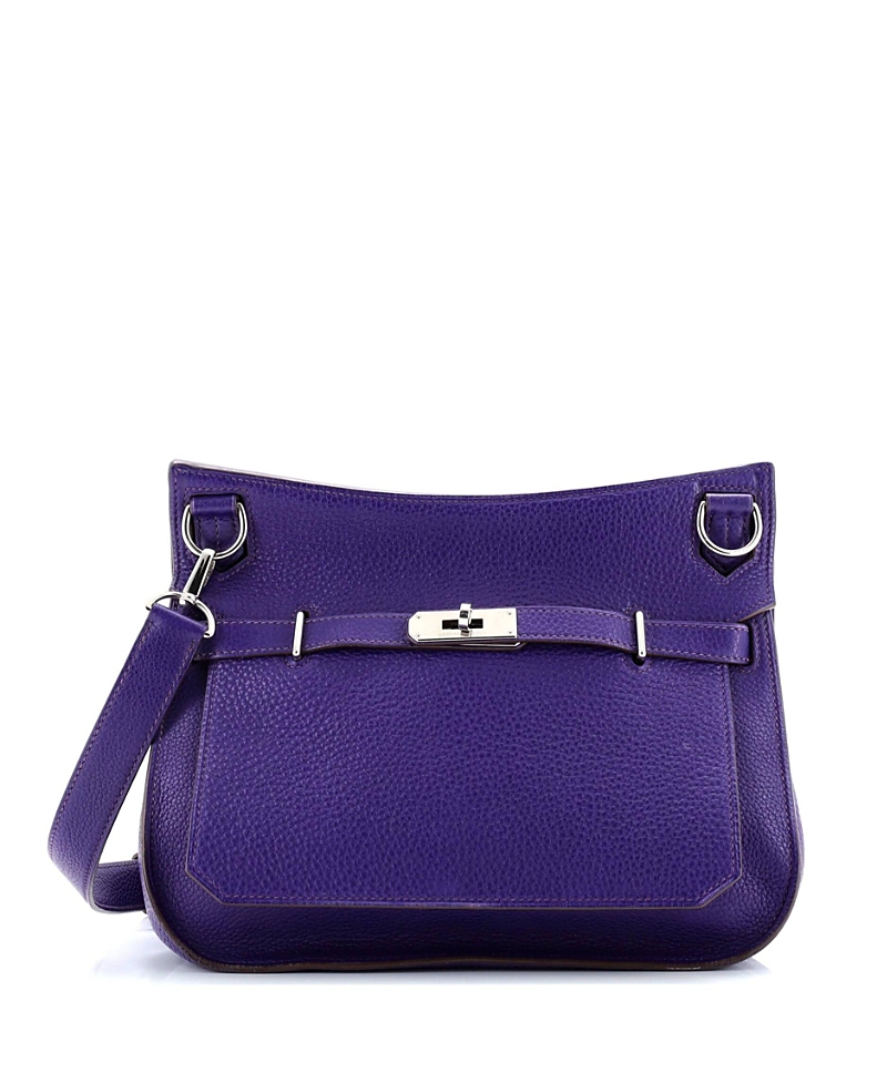 Pre-owned Pre-owned Hermes Hermes 28 Jypsiere Bag Clemence In Purple