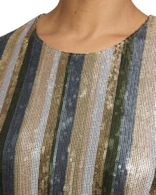 Aretha Sleeveless Sequin Shift Dress