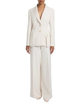 Mimi Soft Stretch Crepe Double Button Open Flap Jacket