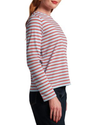  Women's Long Sleeve Striped T-Shirt