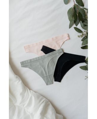 Comfy Undies Hi Leg Thong, 3 Pack