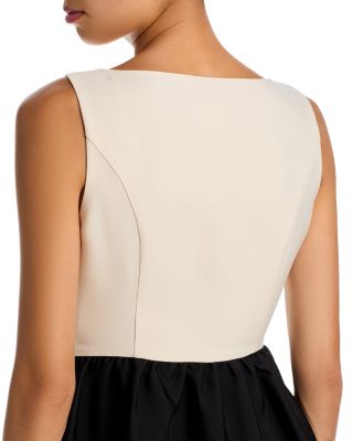 Structured Taffeta Mini Dress