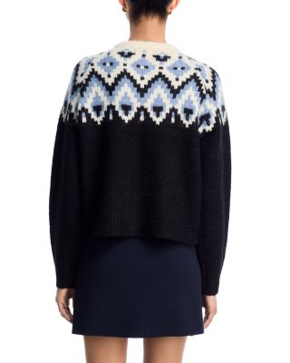 Fair Isle Crewneck Cardigan - Exclusive