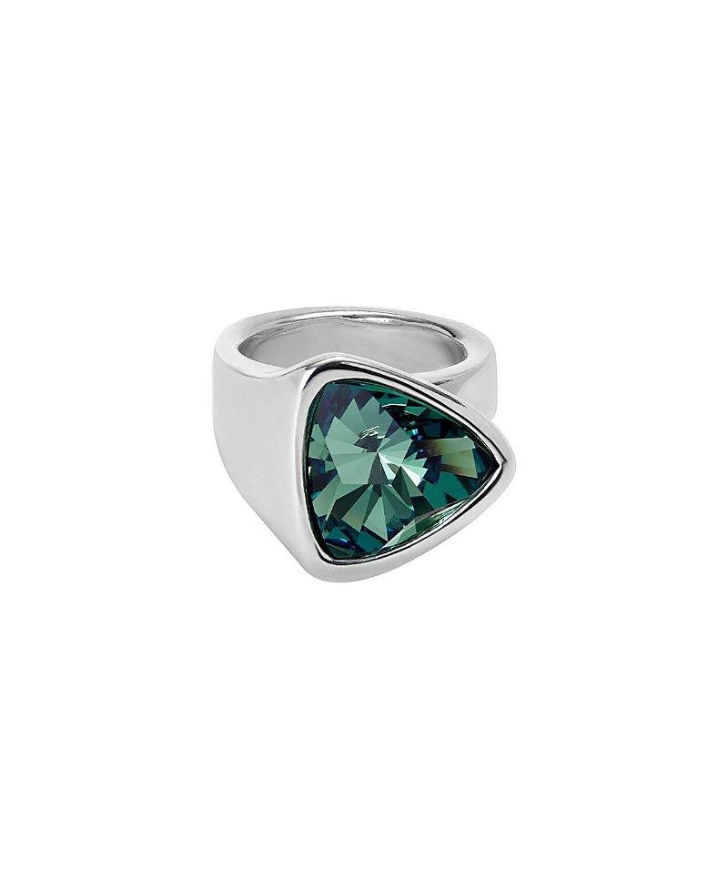 Unode50 Crystal Accent Ring In Metallic