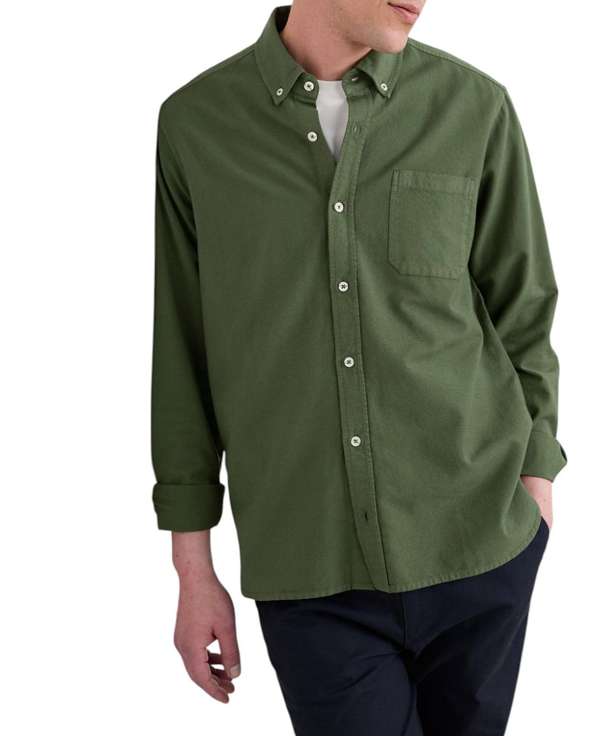 Seasalt Cornwall Men's Jenken Long Sleeve Oxford Shirt