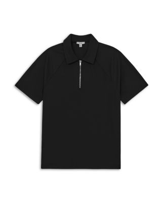 Winston Textured Raglan Half Zip Polo Shirt