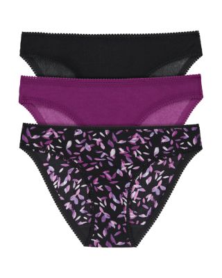 Mesh Hip Bikinis, Set of 3