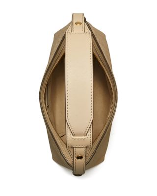 T Monogram Soft Pebble Medium Shoulder Bag