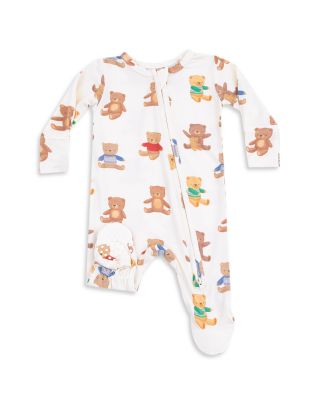 Boys' Teddy Bear Collection 2 Way Zipper Footie - Baby