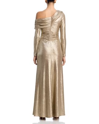 Draped Foiled Gown - Exclusive