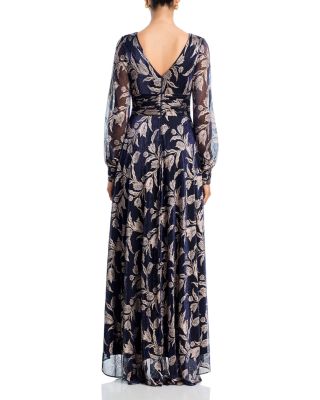 Metallic Leaf Gown - Exclusive