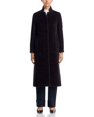 Notch Stand Collar Long Coat