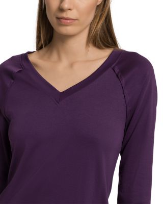 Pure Essence Raglan Three-Quarter Sleeve Cotton Short Gown