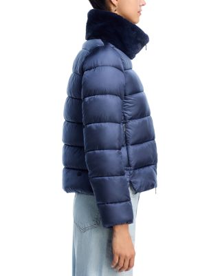 Mei Faux Fur Trim Quilted Jacket
