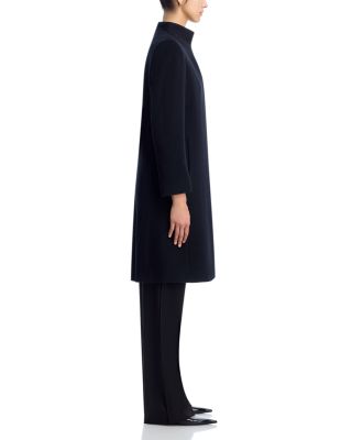 Notch Stand Collar Long Coat