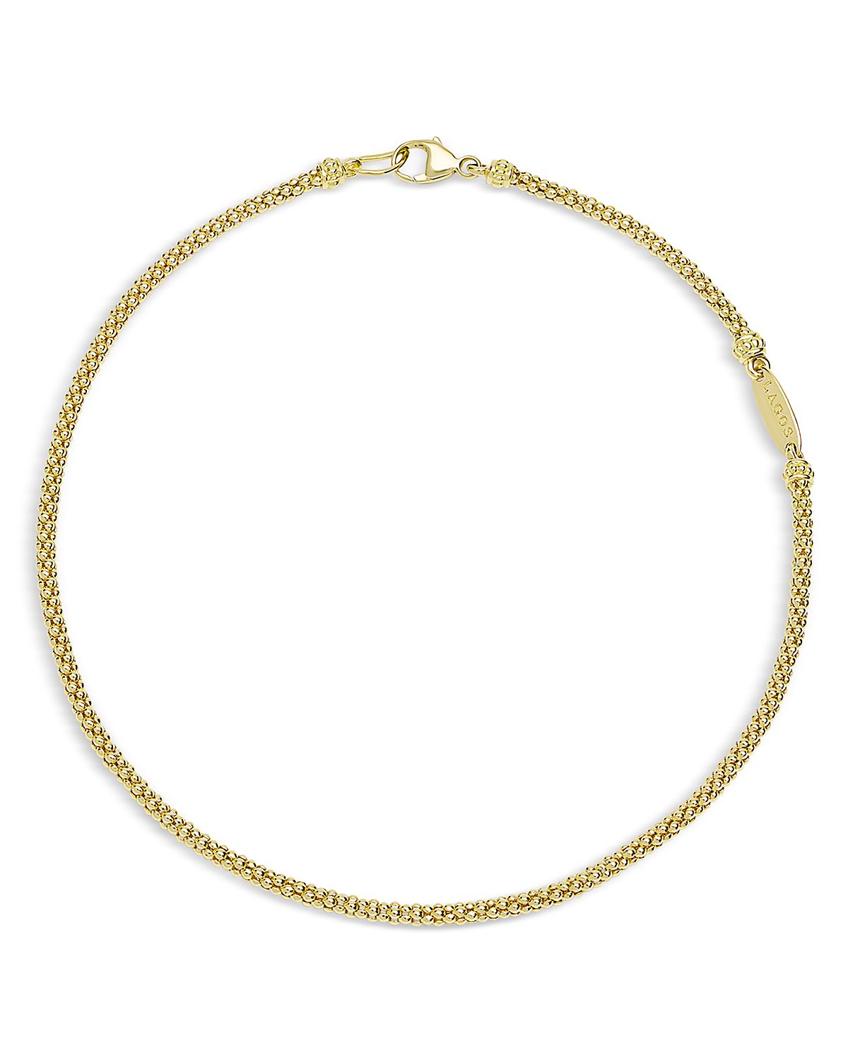 Lagos 18K Gold Caviar Bracelet, 2mm