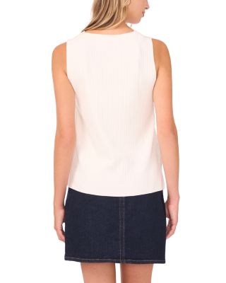 Sleeveless Crewneck Tank Top