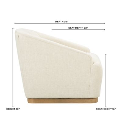 Flatiron Fabric Swivel Chair - Exclusive