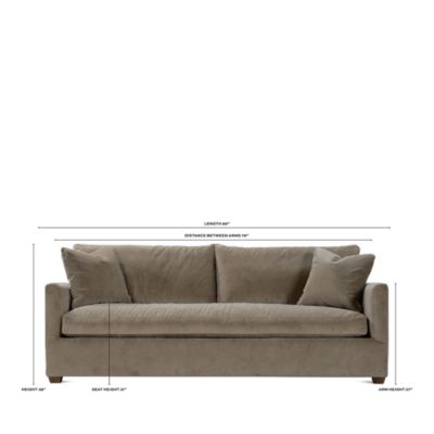 Bowery 88&amp;quot; Fabric Bench Cushion Sofa - Exclusive