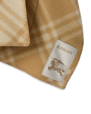 Reversible Check Wool Cape