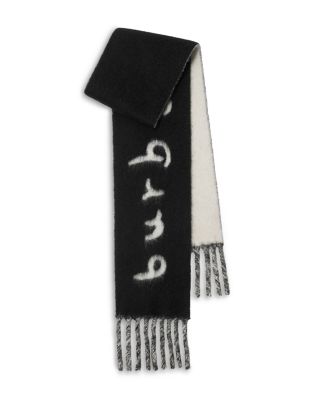 Reversible Logo Alpaca & Wool Blend Scarf