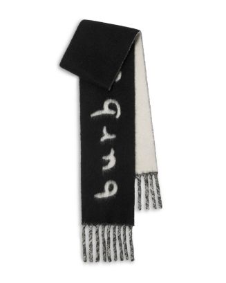 Burberry Reversible Logo Alpaca & Wool Blend Scarf
