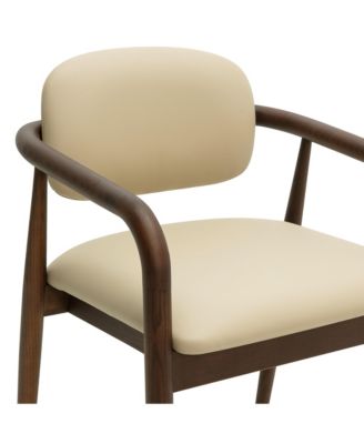 Betsy Faux Leather Dining Chair in Taupe