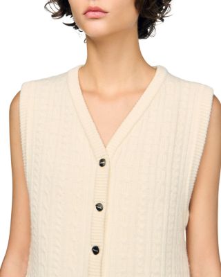 Valdo Cable Knit Vest