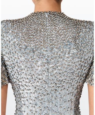 Jourdain Sequin-Embellished Gown