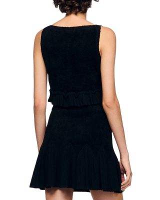 Oreon Ruffled Crop Top