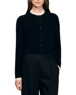Amaro Pointelle Collar Cardigan
