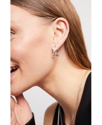  Double Hoop Topaz Earrings