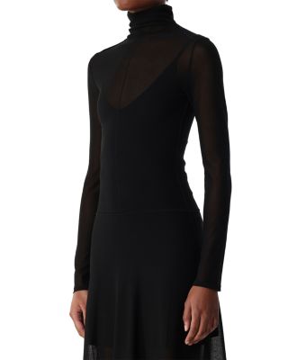 High Turtleneck Long Dress