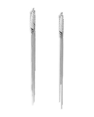 Chain Fringe Hoop Earrings