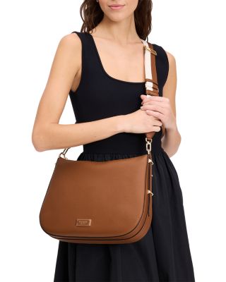 Liv Large Hobo Leather Shoulder Bag